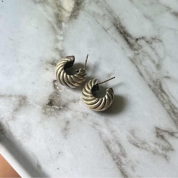David Yurman Jewelry - David Yurman 925/585 earrings